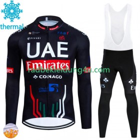 Set Langarmtrikot + Trägerhose Lange Winter Thermal Fleece Uae Emirates 2024 N001